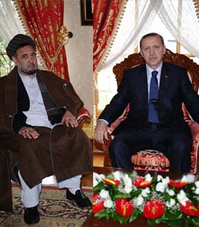 صدر اعظم ترکیه در دیدار با حاجی محمد محقق؛ در شرایط نوین افغانستان ترکیه به همکاری اش ادامه می دهد